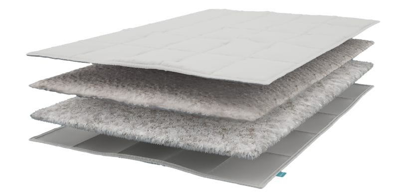 origin hybrid duvet materials